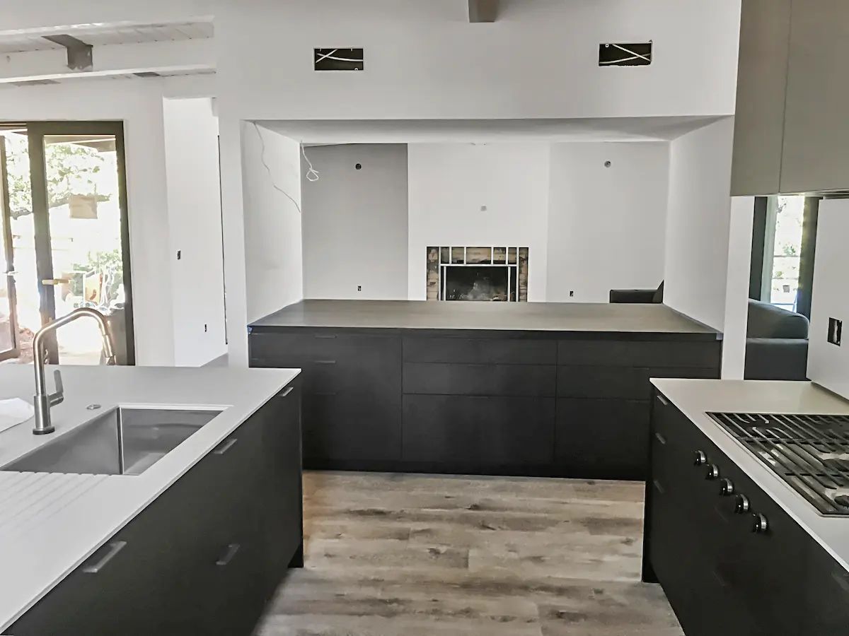 Residential kitchen renovation by Alpine Haus Construction in Santa Clara county