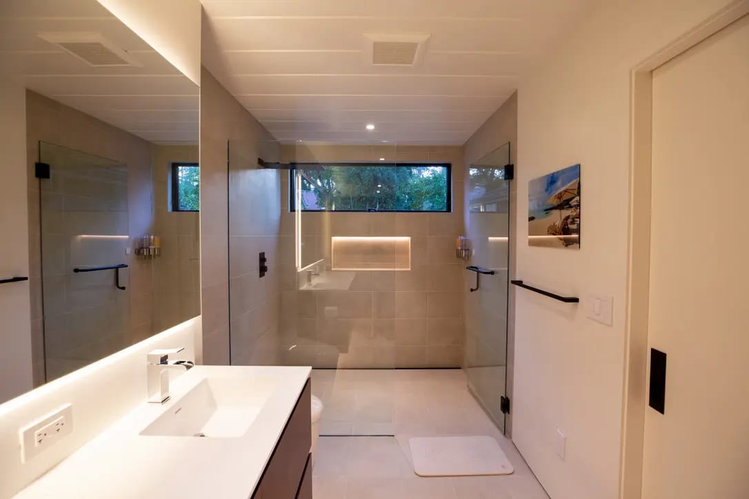 Custom bathroom remodeling with durable materials in the South Bay Area