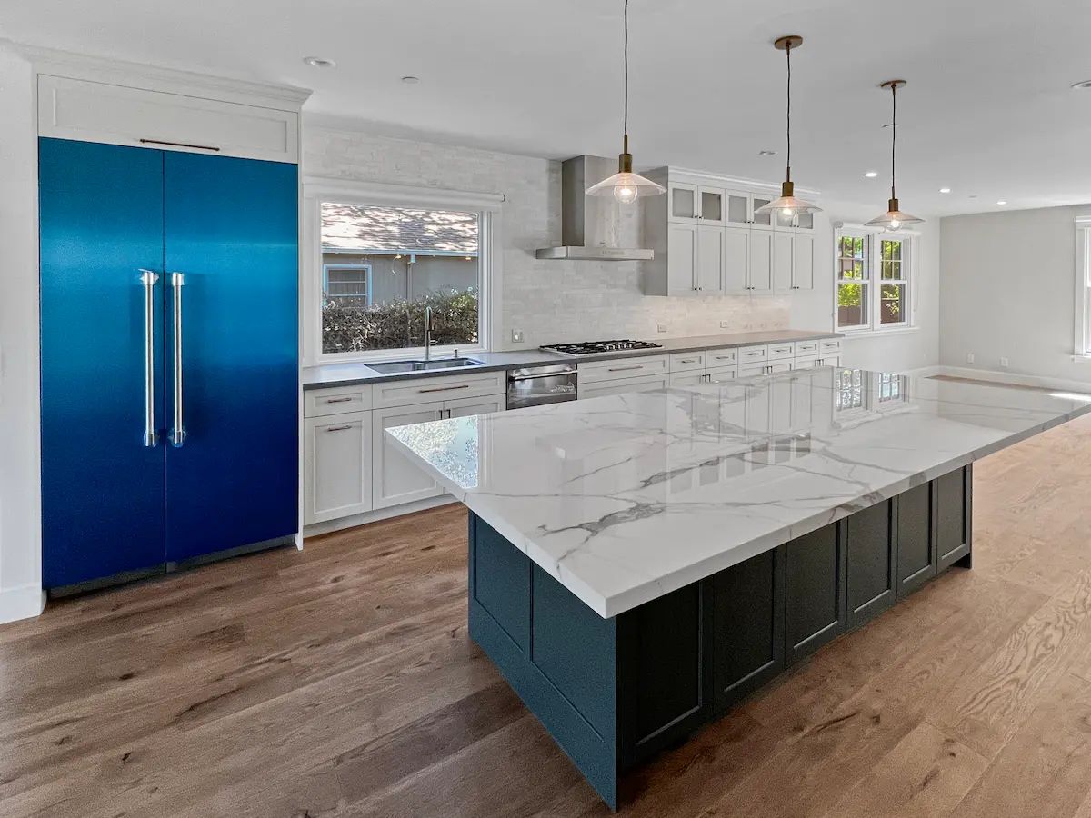 Kitchen remodeling with quartz countertops in the South Bay area, CA