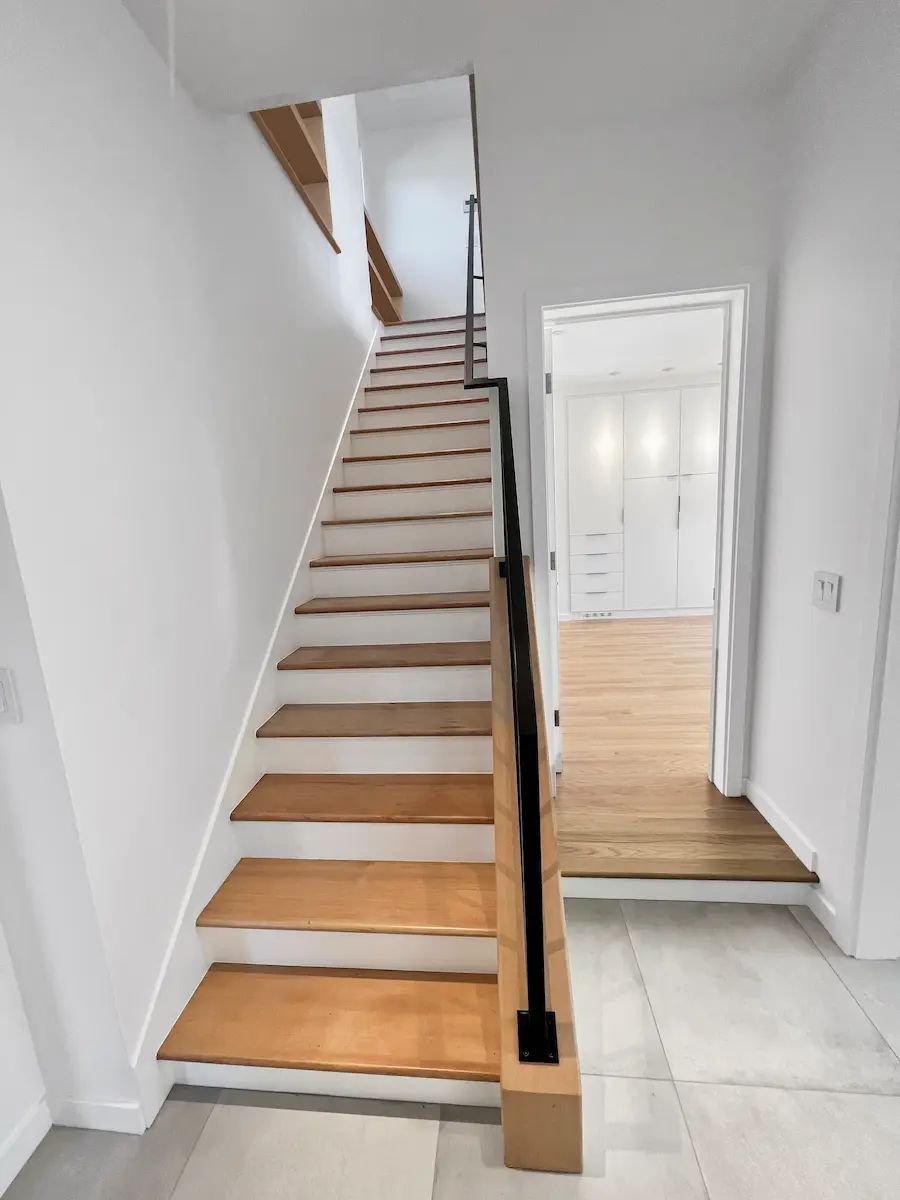 Custom staircase renovation in Cupertino, Ca by Alpine Haus Construction